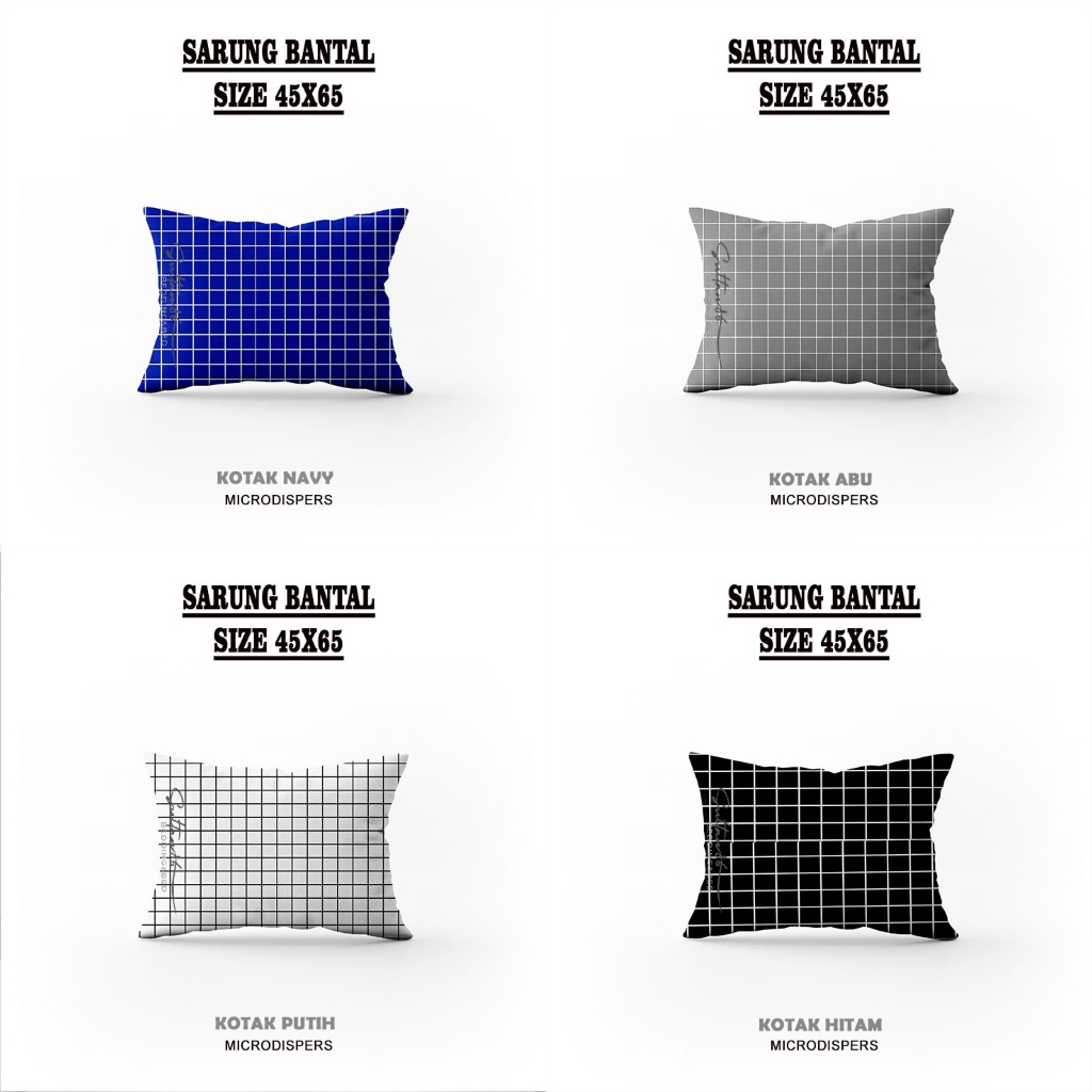 Sarung bantal eceran 45x65