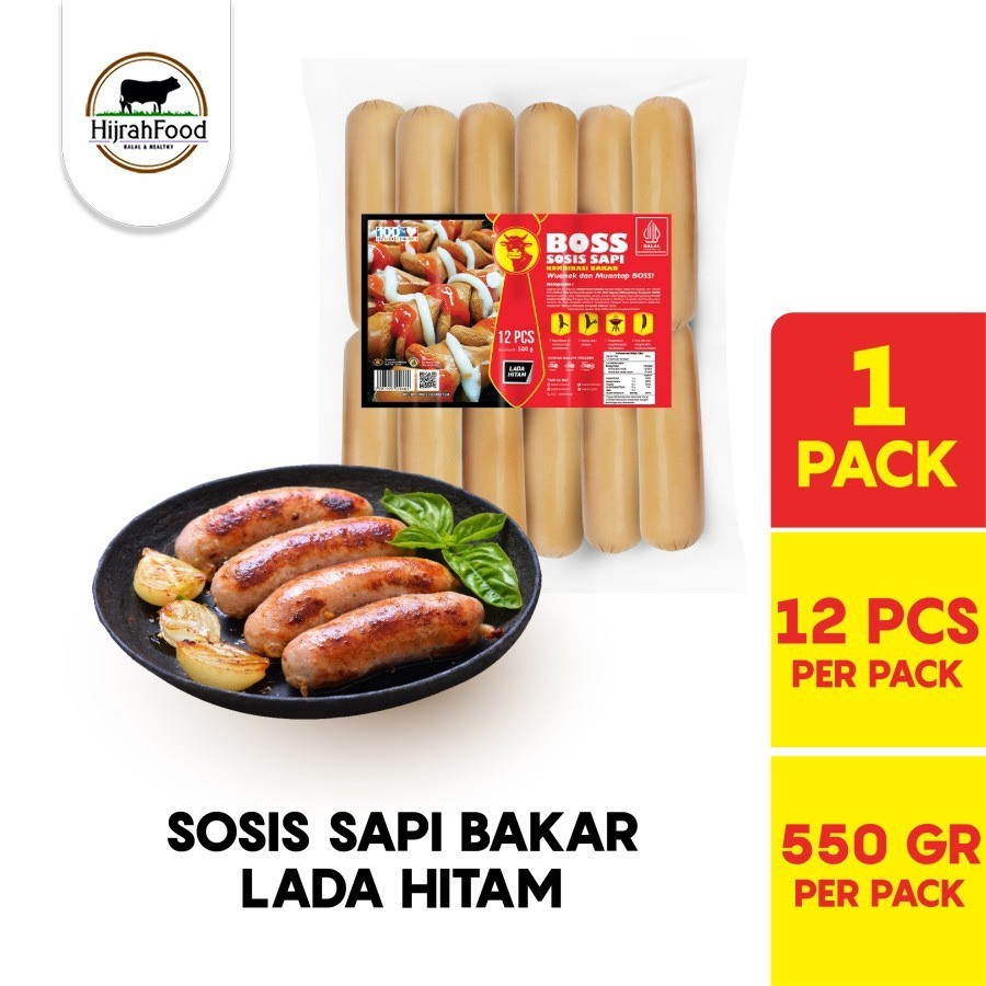 

Boss Sosis Sapi Bakar Mini Lada Hitam Beef Cheese Blackpepper Kombinasi