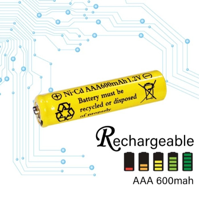 BATERAI RECHARGABLE BATRE AAA 600 MAH / BATERAI ISI ULANG