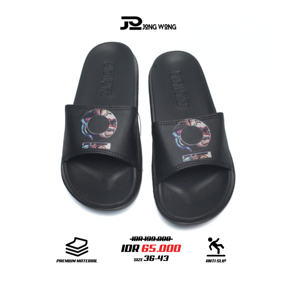 Jong Wong Official - Original Alba Sandal Slide Slop Pria Wanita Unisex