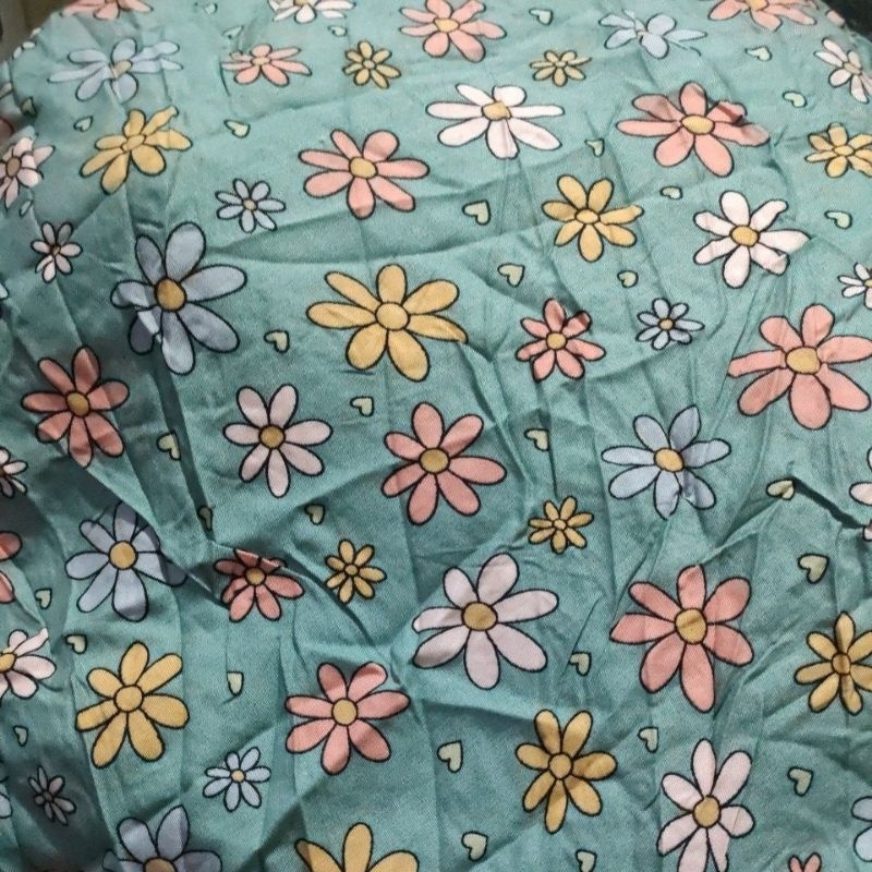 KAIN KILOAN KATUN RAYON MOTIF BUNGA SAGE