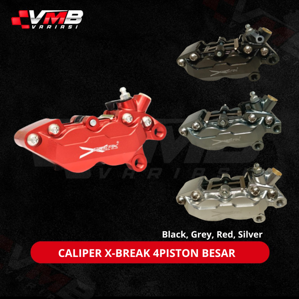 KALIPER X-BREAK BESAR 4 PISTON FULL CNC