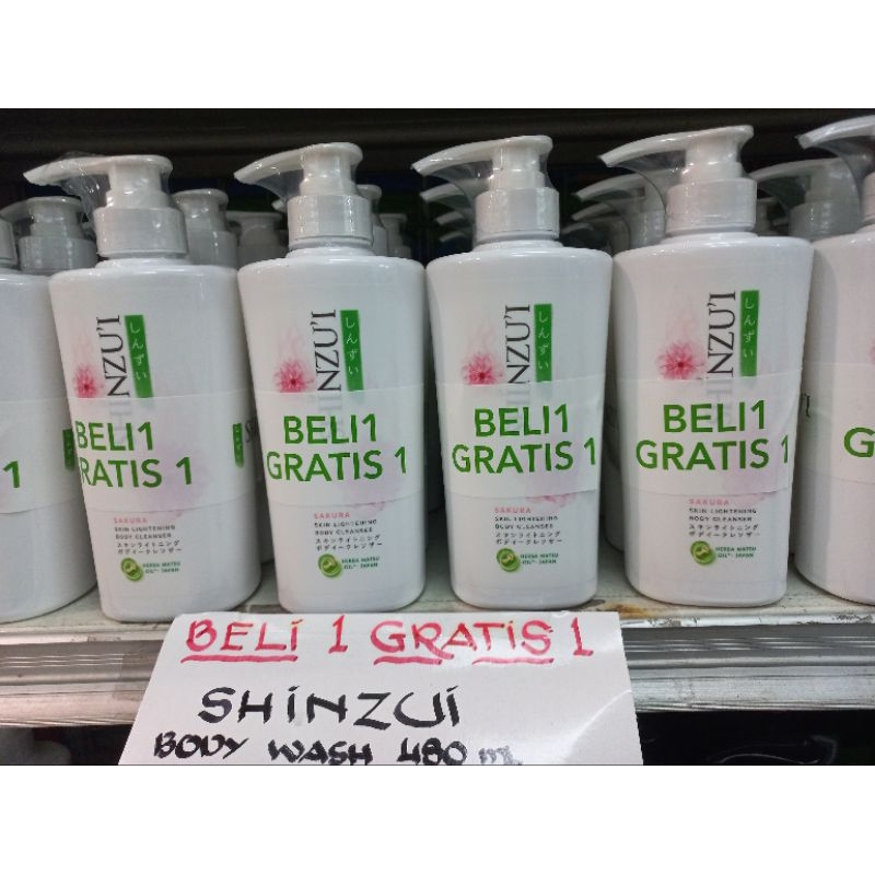 Shinzui sabun cair pump 480ml Beli 1 Gratis 1