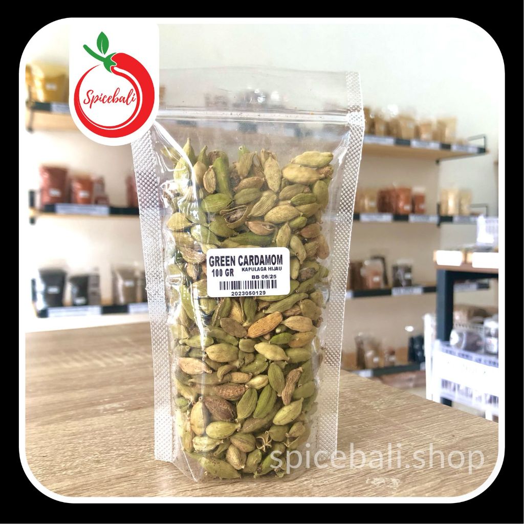 

Kapulaga Hijau 100 gr / Green Cardamom Pods 100 gr / Biji Kapulaga