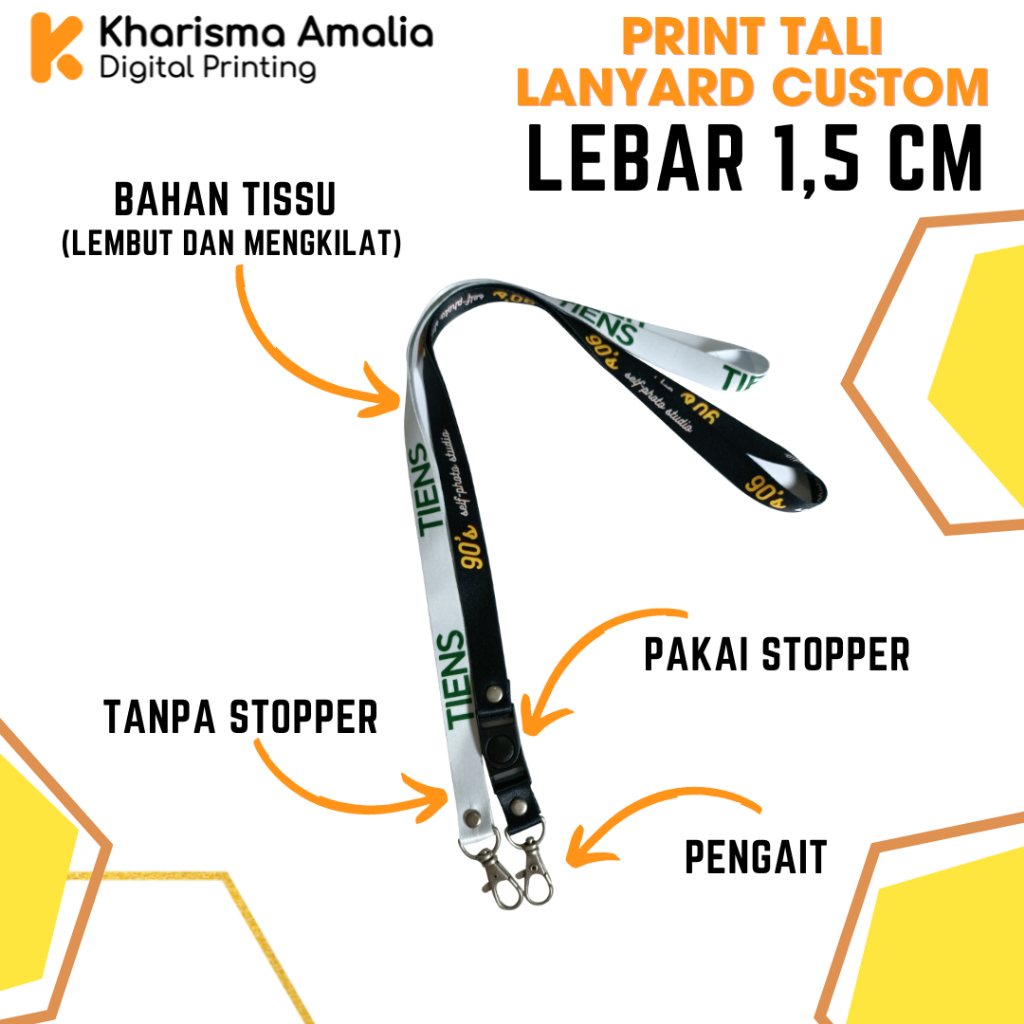 

Cetak Tali Lanyard Print Custom 1,5 Cm