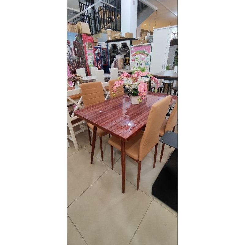 meja makan kaca 4 kursi (khusus manado)