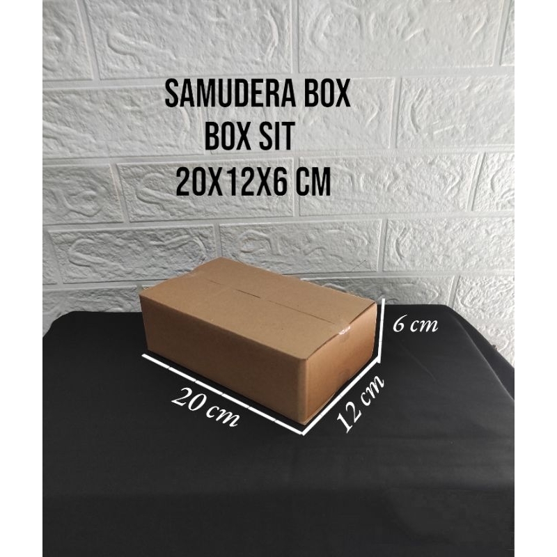 

kardus karton box uk 20x12x6 cm.ST singgle wall polos