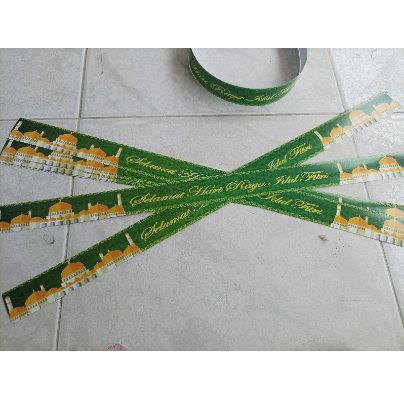 

Pita Parcel lebaran harga per 10 lembar 3,5cm/Pita Lebaran /Pita selamat idul fitri 10pcs 3,5cm