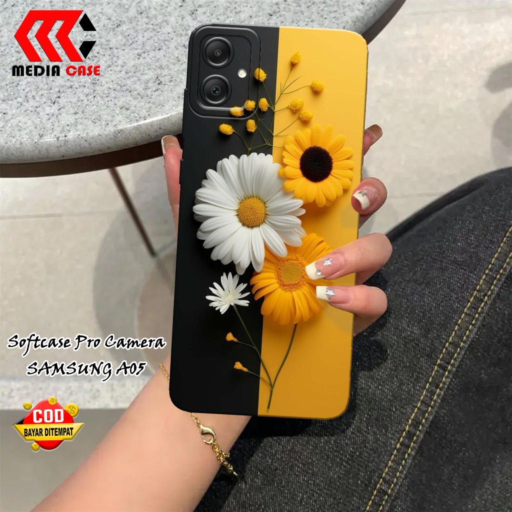 Case Samsung A05 Terbaru - Motif Bunga - Casing Samsung A05 - Softcase Samsung A05 - Kesing Hp - Sil