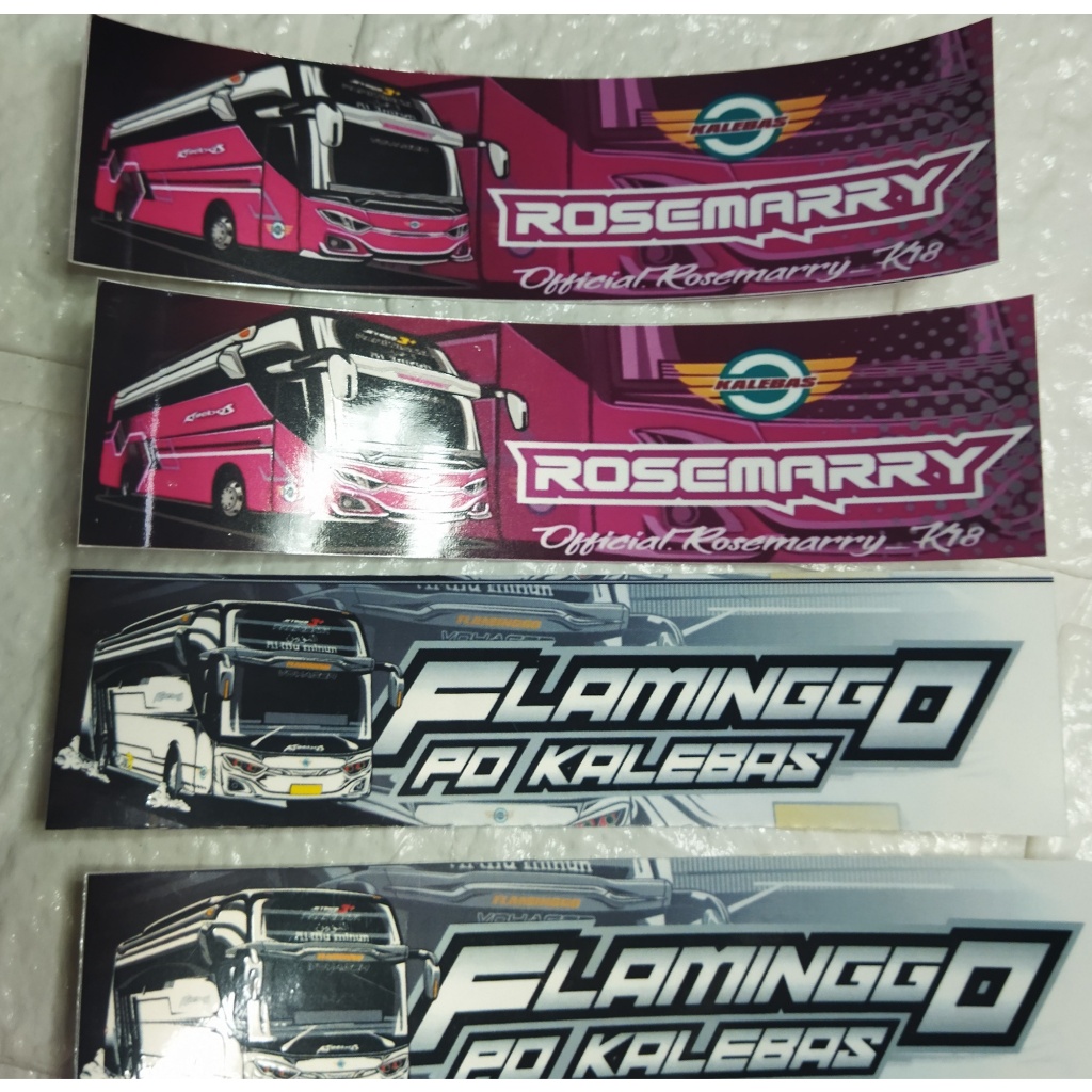 

stiker basuri flamingo dan rosemerry asli po