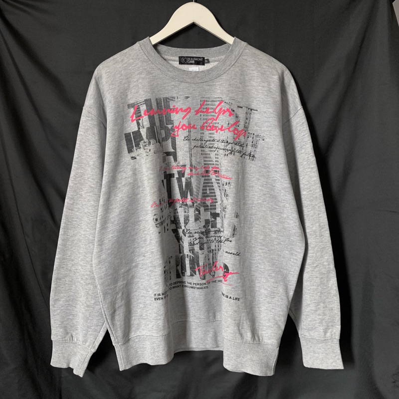 PRELOVED BEAUMONT CARR OVERSIZE CREWNECK - SWEATER BEAUMONT CARR - CREWNECK OVERSIZE