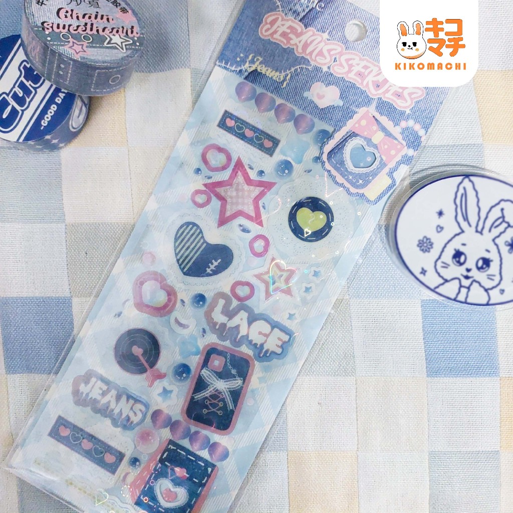 

Sticker Jeans Inspired Y2K Decorative 1lbr