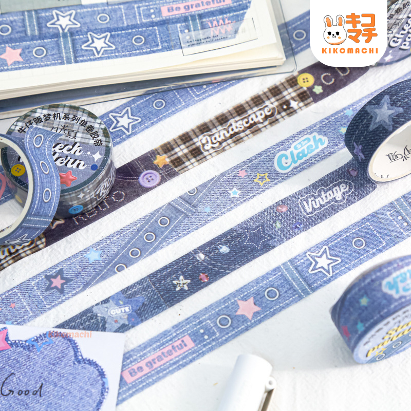 

Washi Tape Jeans Inspired Y2K Decorative 1roll