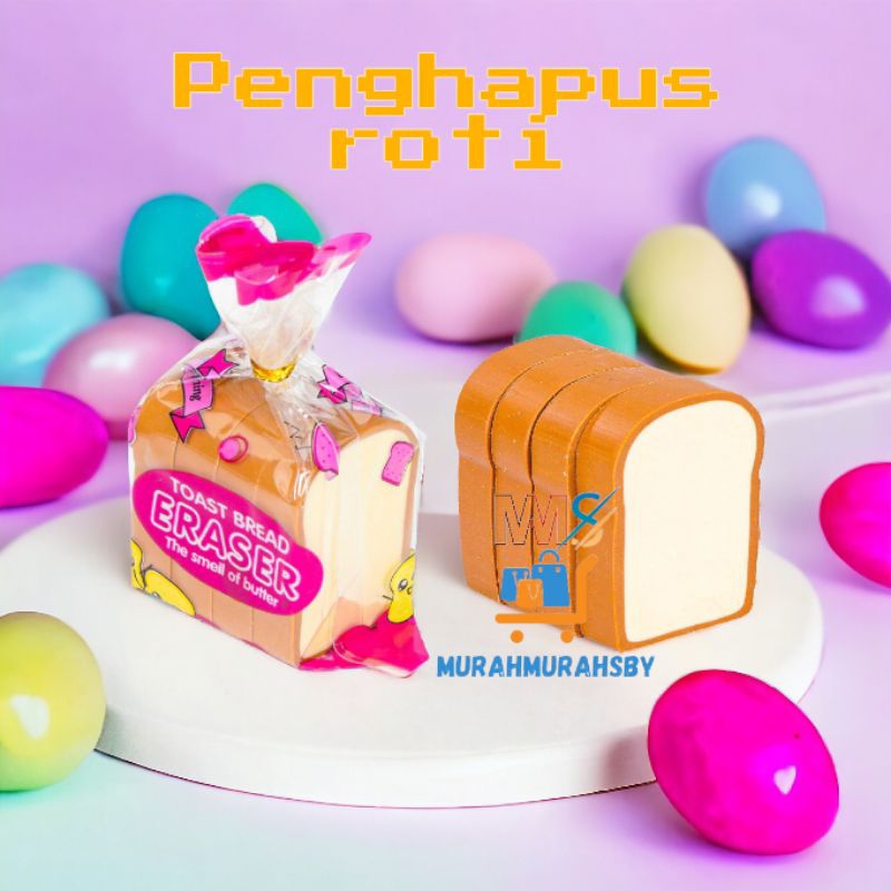 

penghapus/stip/eraser roti lucu