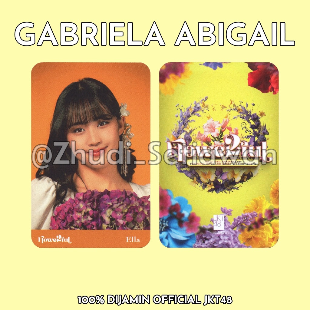 Photocard Ella JKT48 Edisi FLOWERFUL Anniv 12 JKT48