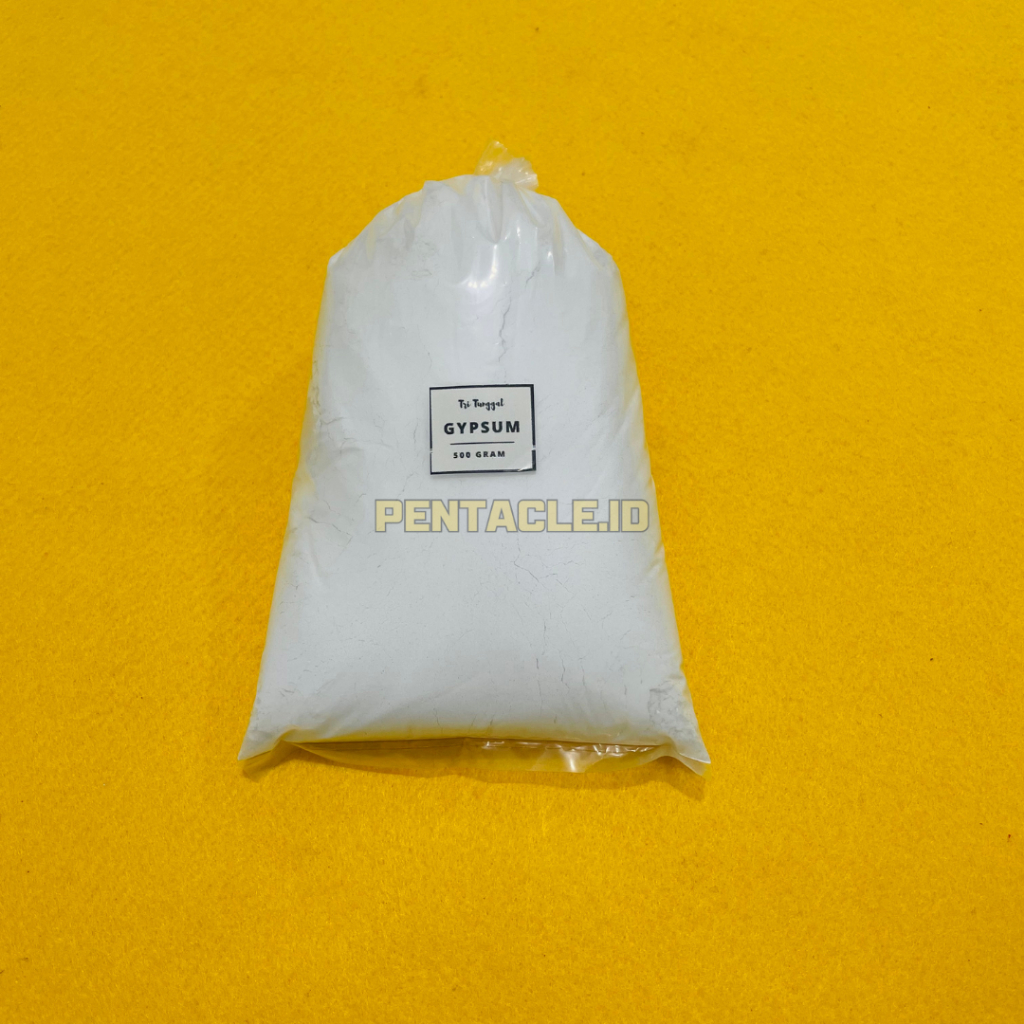 Powder Gypsum Bahan Patung 500gr Premium Bubuk Gipsum Casting Semen Warna Putih Tepung Material Stat