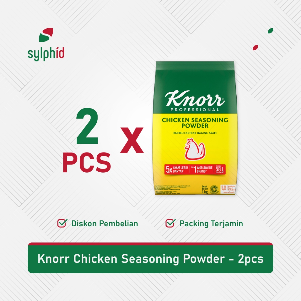 

Knorr Bumbu Rasa Ayam Refill 1 kg / Chicken Seasoning Powder (2 pcs)