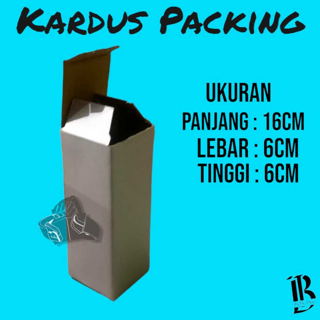 

kardus packing ukuran 16x6x6