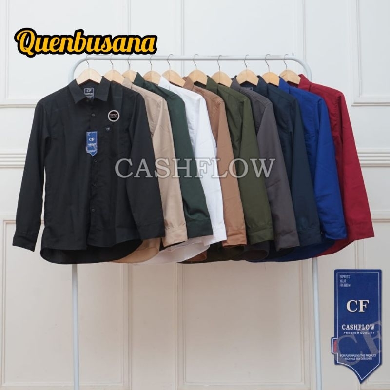 TURUN HARGA KEMEJA PRIA BOYI TOP MAN LENGAN PANJANG KASUAL FORMAL KERJA PUTIH