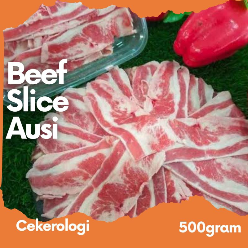 

Beef Slice Ausi 500gram / Teriyaki / Bbq / Blackpaper / Bulgogi