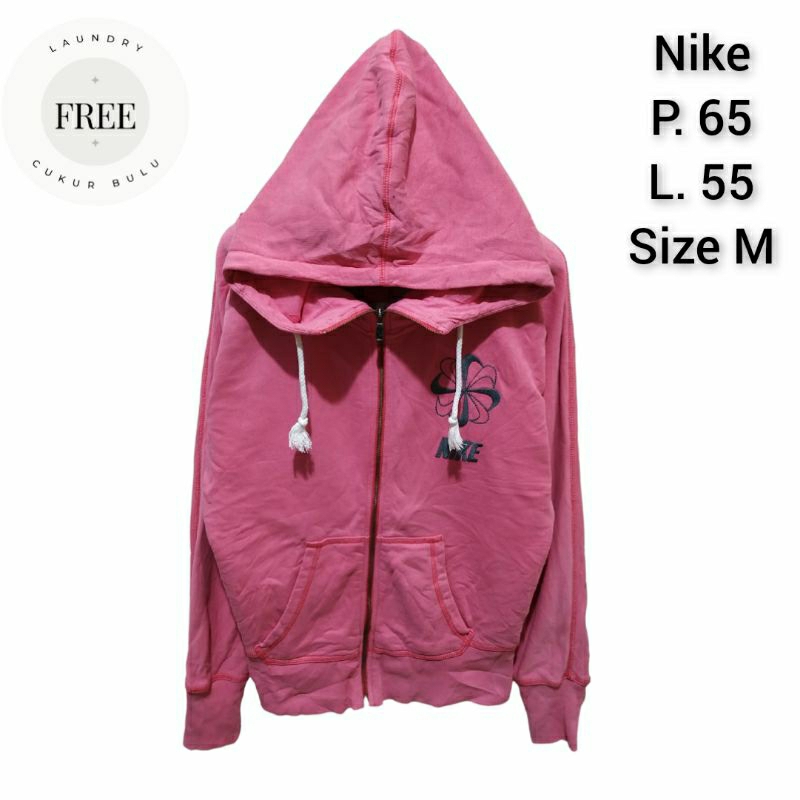 zipp hoodie nike pink second thrift cod