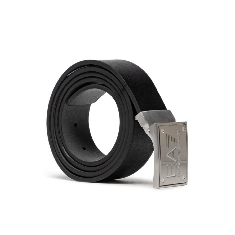 BELT LEATHER EMPORIO ARMANI EA7 BLACK ORIGINAL AUTHENTIC