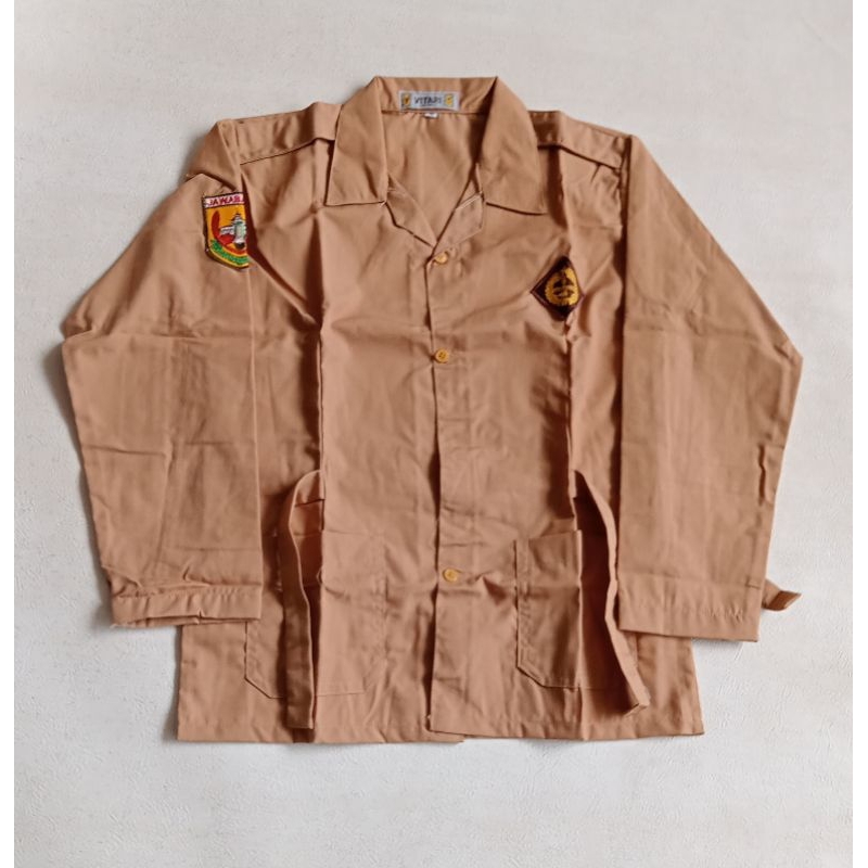 BAJU PRAMUKA TALI PREMPUAN SD,SMP,SMU(Baju Pramuka cewek, baju pramuka tali SD,SMP,SMU)