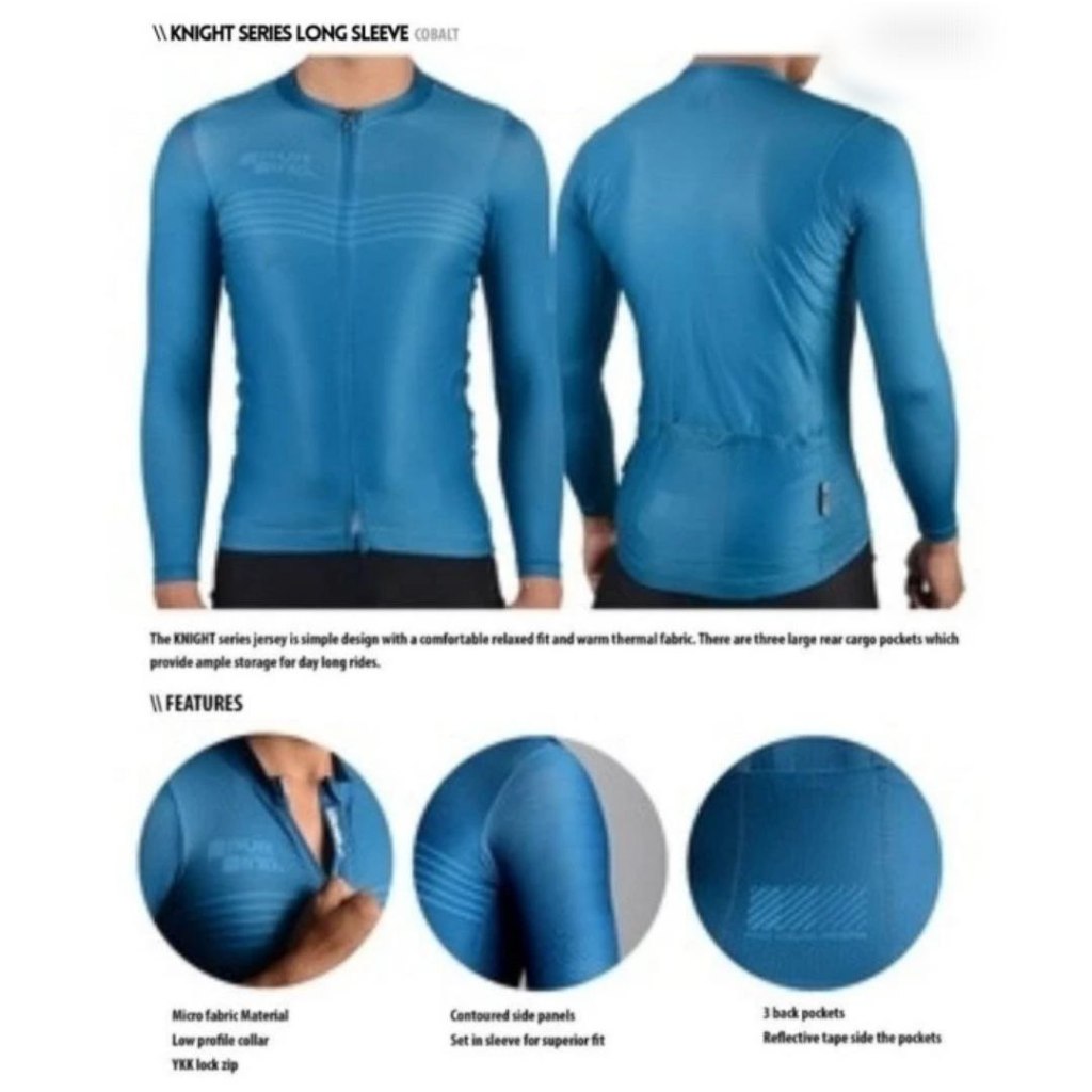 Jersey Roadbike PVR KNIGHT SERIES LONG SLEEVE - JERSEYS SEPEDA RB XC