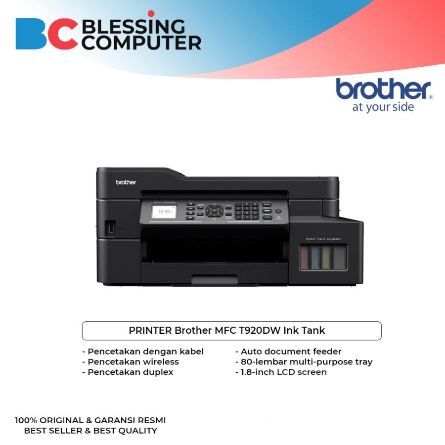 PRINTER Brother MFC T920DW Ink Tank / Brother MFC-T920DW PSC