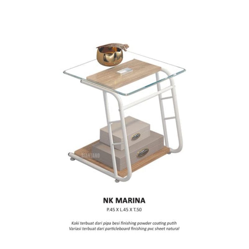 meja sudut/meja lampu/nakas minimalis/nakas/meja minimalis/meja besi