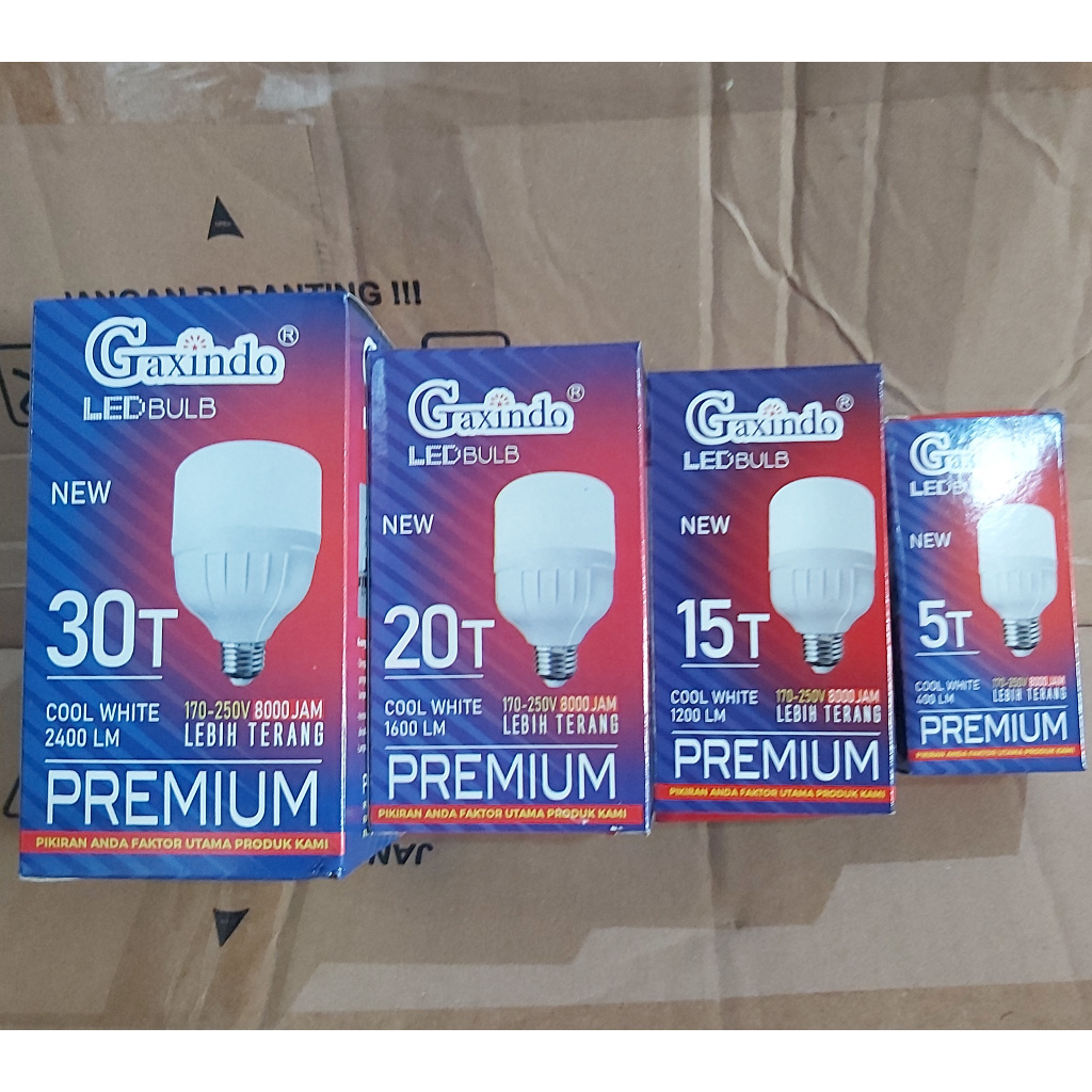 Gaxindo Lampu Bohlam LED Tabung Capsul Cahaya Putih Lebih Terang