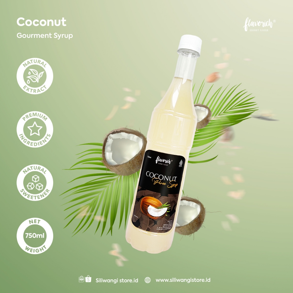 

Flavorich Coconut Gourmet Syrup 750 ml - Sirup Rasa Kelapa