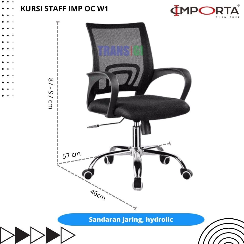 Kursi Staff Kursi Kerja Sandaran Jaring IMPORTA IMP OC W1