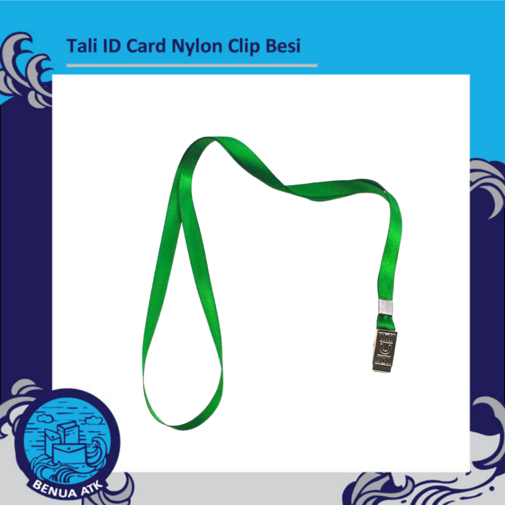 

Tali Name Tag Holder / Tali ID Card Nylon Clip Besi (isi 20pcs) - NYL
