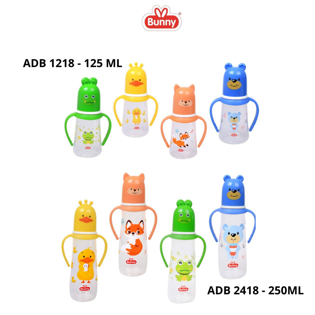 Lustybunny Reguler Feeding Bottle Botol Susu Karakter Dot Susu Anak 250ml - 125ml