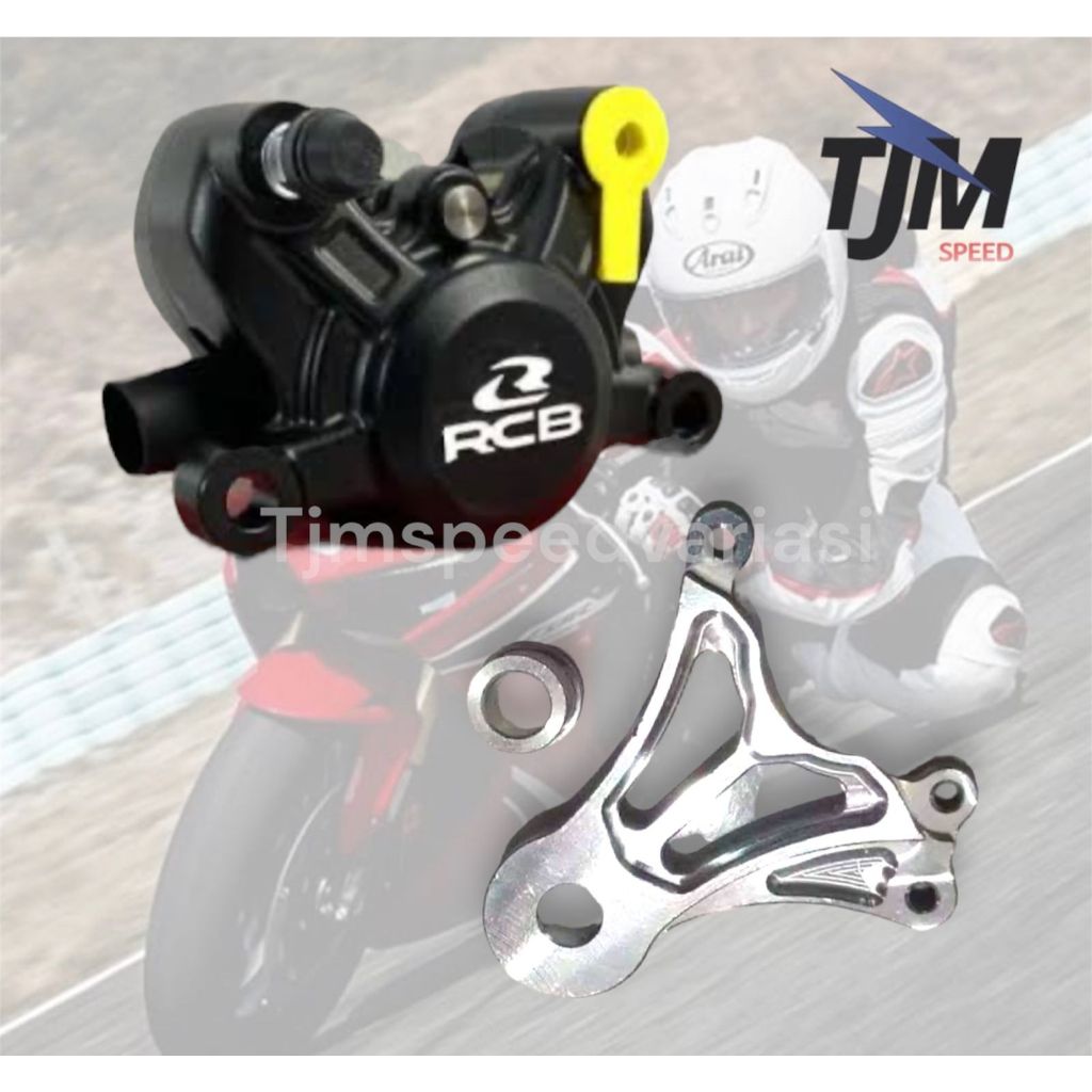 kaliper rcb r55 + breket belakang ninja r