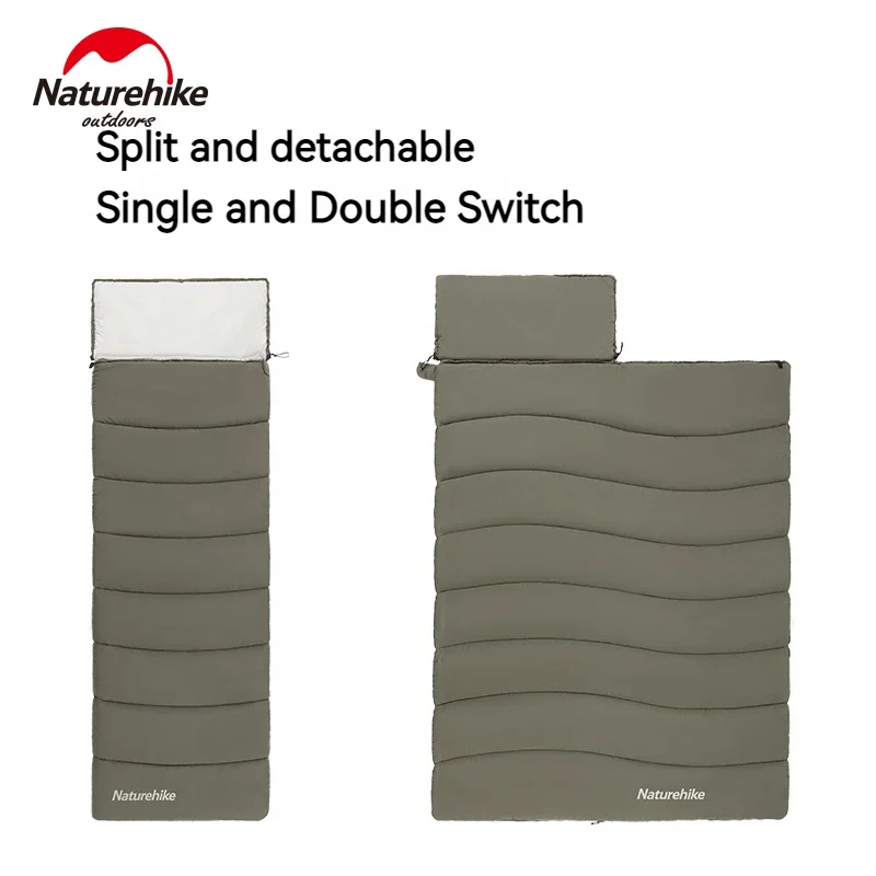 Sleeping Bag Ultralight Naturehike CNK2300SD016 LD250 Kantong Tidur Hiking Tebal Hangat Sliping Bag 
