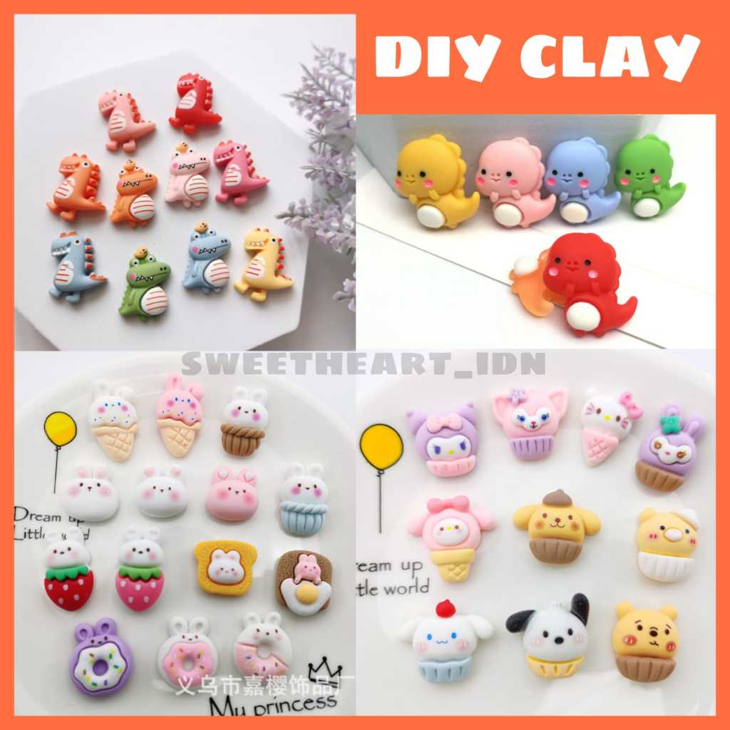 

10PCS Stiker 3D timbul Kartun Lucu Diary Jurnal Alat Tulis Serpihan Scrapbooking DIY Stiker / Sticker 3D Timbul Botol / Resin Clay