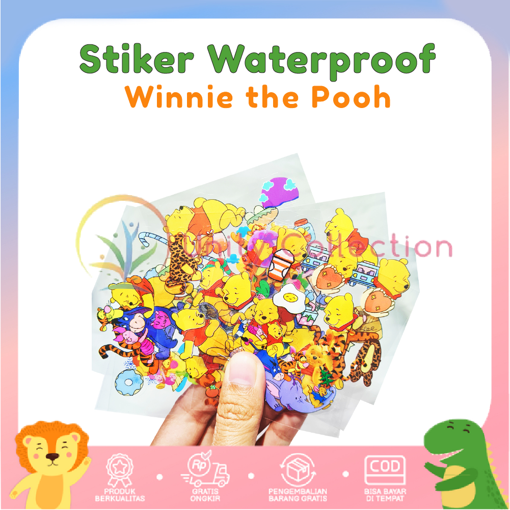 

STICKER NONO WINNIE THE POOH [ECER] WATERPROOF / 1 LEMBAR STIKER