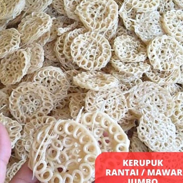 

Kerupuk Seblak Rantai 1kg Mawar Jumbo Super - Dewi Sri Mart