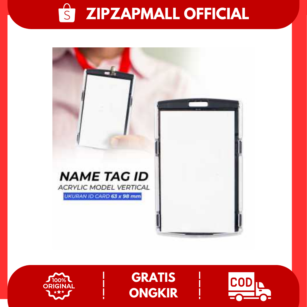 

Name Tag ID Acrylic Model Vertical / Holder Acrylic Name Tag ID Name Card Kartu Pengenal Model Vertical / Tempat Kartu Id Akrilik Tidak Mudah Rusak Awet Murah