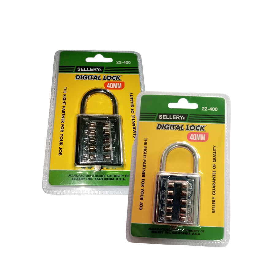 SELLERY Gembok Digital Pin Kode Nomor 40 mm