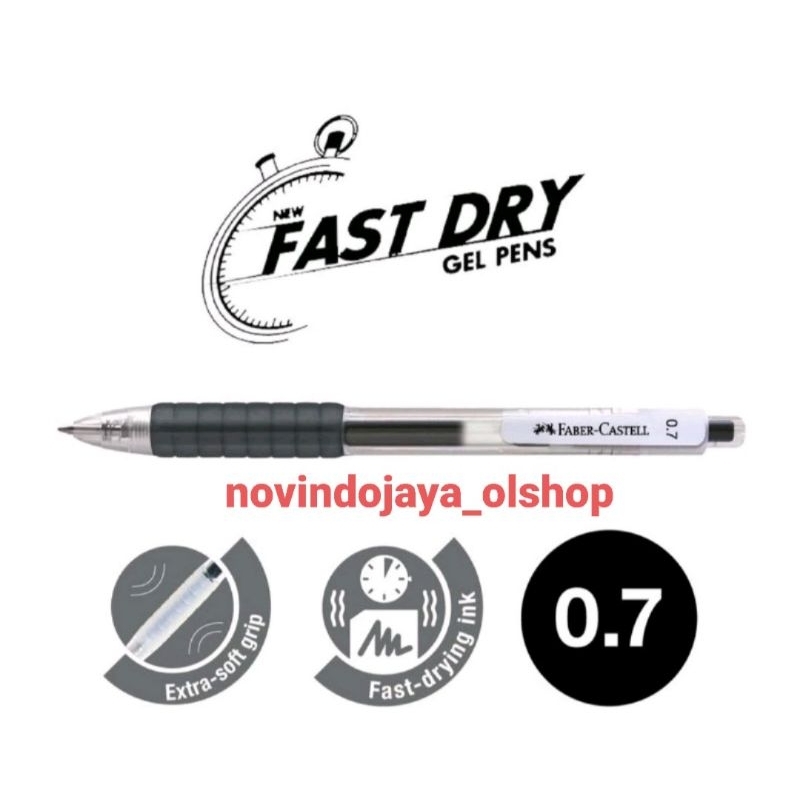 

FABER CASTELL PULPEN / BALLPOINT FAST GEL /FAST DRY 0,5 terlaris