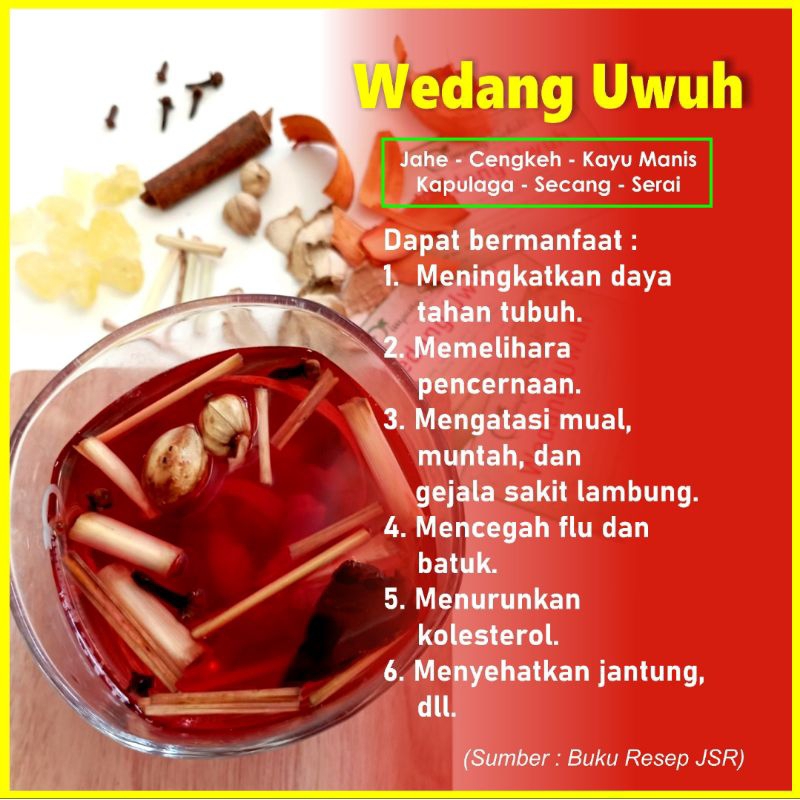 

Wedang Uwuh Komplit Wedang Jahe Bersih Praktis Seduh