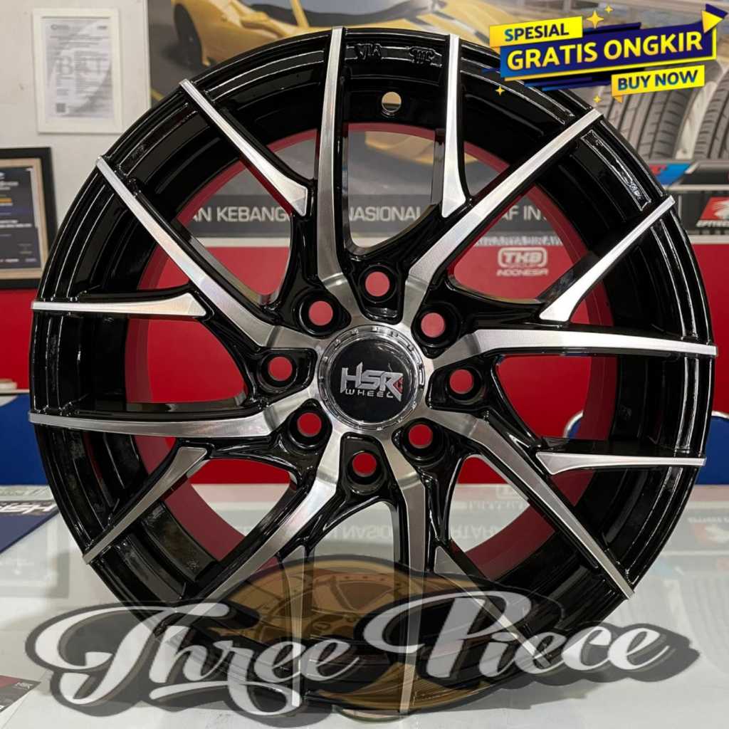 Velg hsr KUROSU ring 14 lebar 55 et 35 two tone |wuling agya brio avanza xenia ayla dll