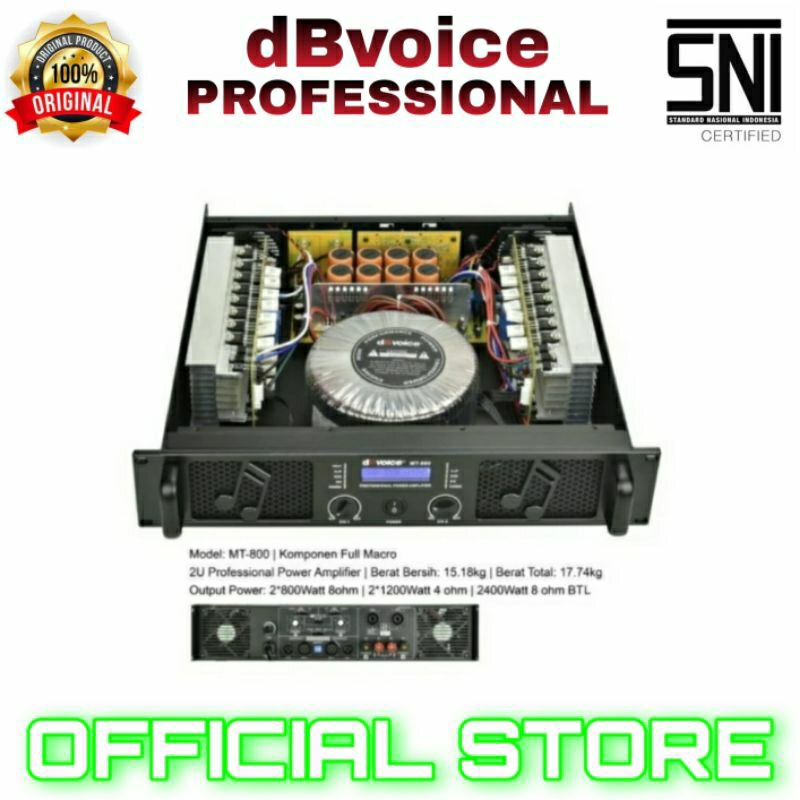power amplifier 2 channel db voice mt 800 power amplifier class h 2 channel