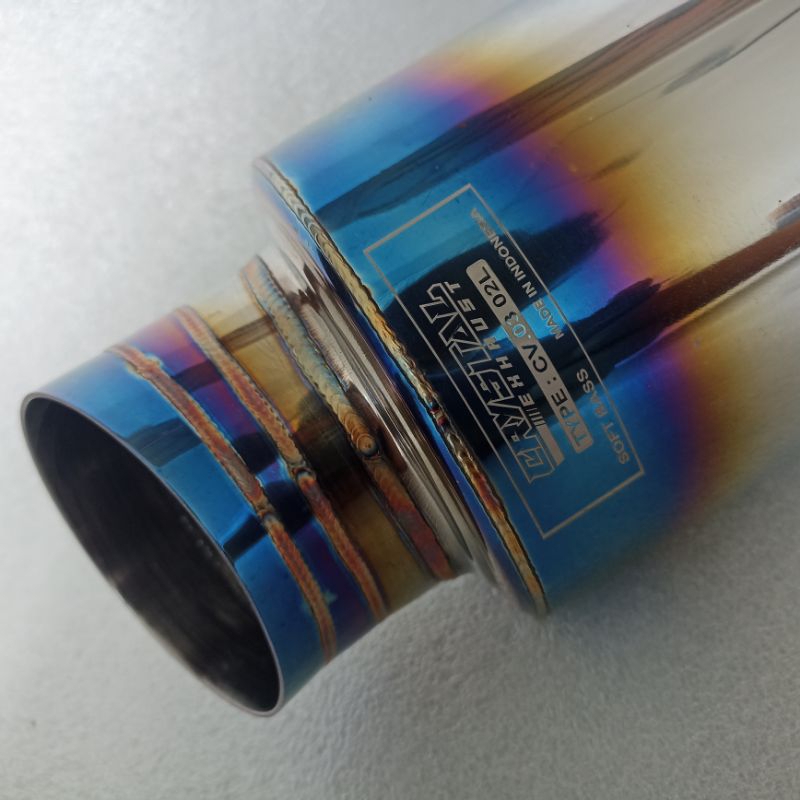 Knalpot mobil racing crystal exhaust TYPE CV.03 02L/ knalpot mobil racing Brio/ knalpot mobil racing