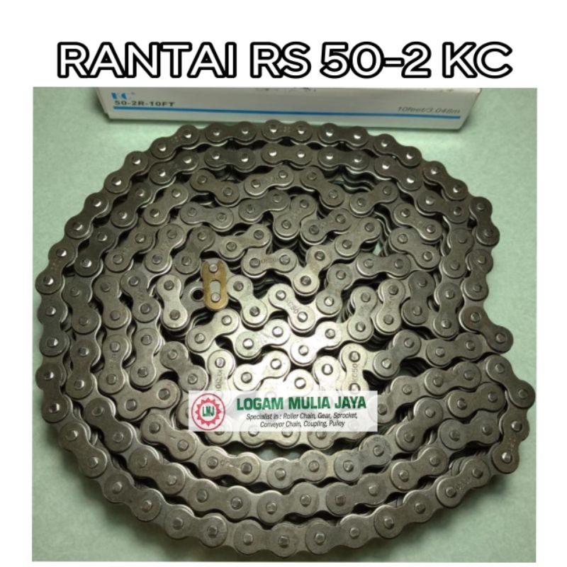 RANTAI ROLLER CHAIN RS 50-2 KC RS 50 DOUBLE KC SPROCKET DUPLEX 50X2 RS 50 - 2 KC