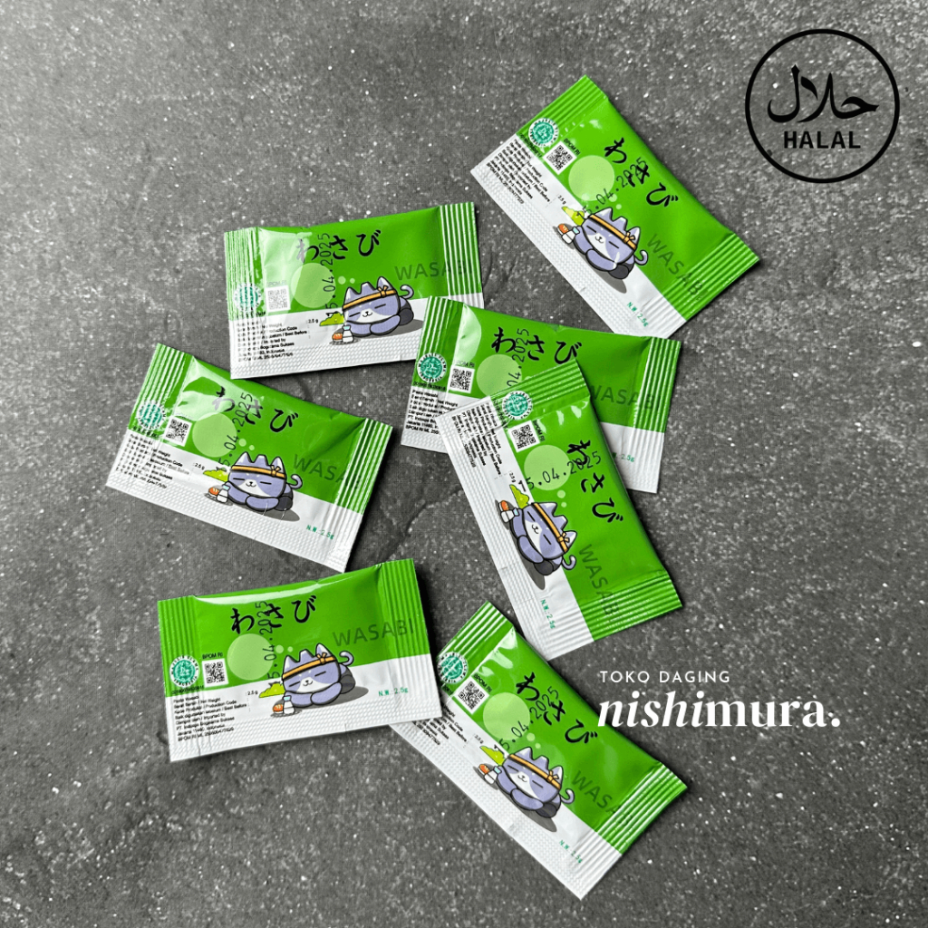 

Wasabi Sachet Halal - Sambal Sushi Jepang