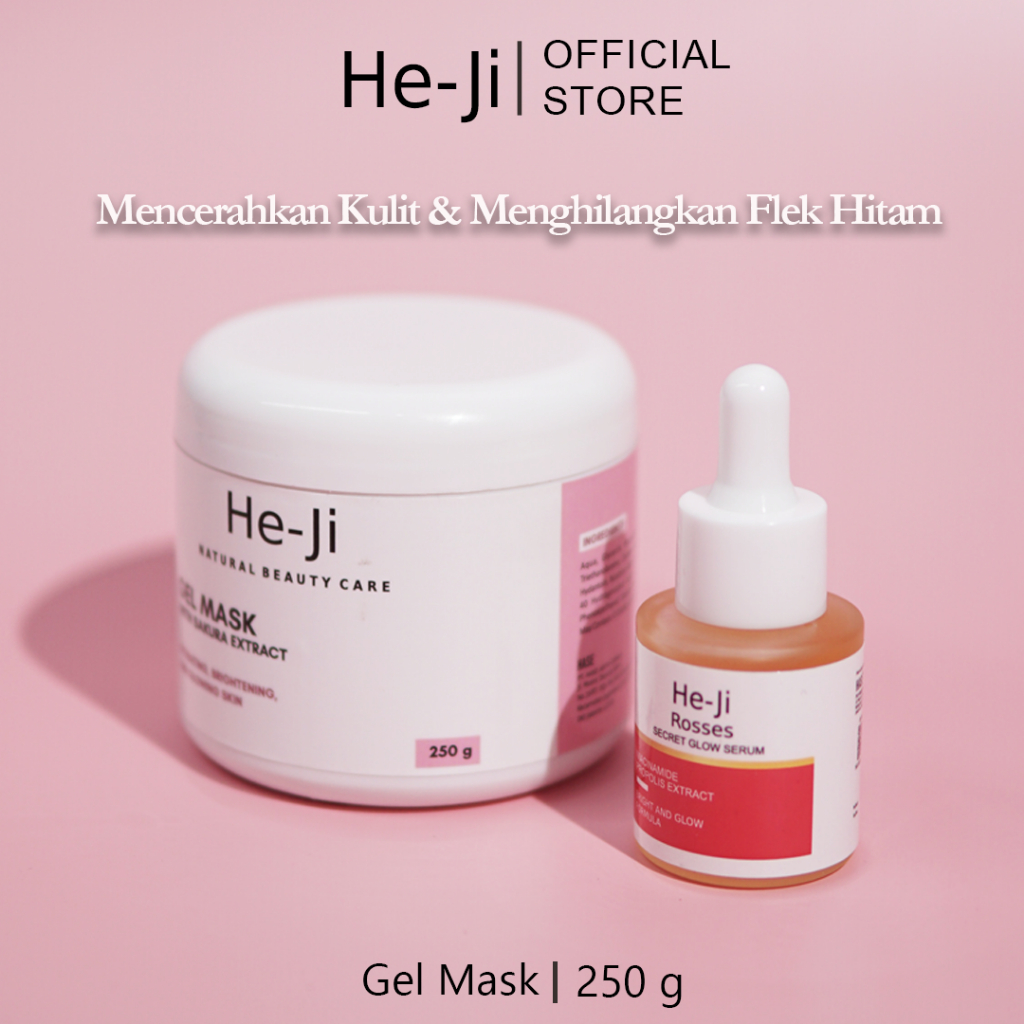 He-Ji Gel Mask Natural Beauty 250g - Bonus Serum Rosses 20ml
